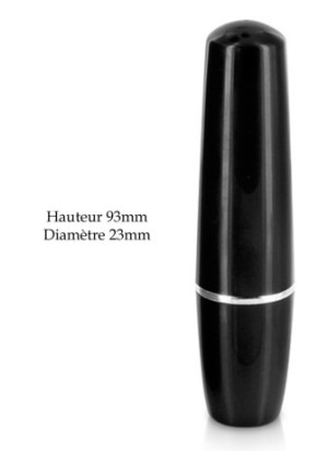Rouge à lèvres vibrant noir - NEZ-02006BLK